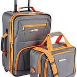 Rockland Luggage 2 Piece Set, Charcoal, One Size
